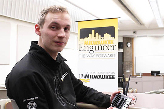young white male student at UWM