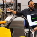 wide view of a manufacturing line