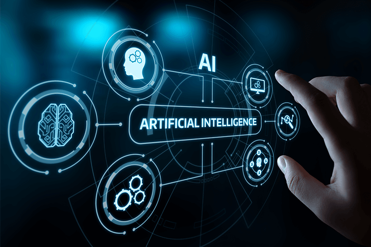 AI and machine learning on a touch screen