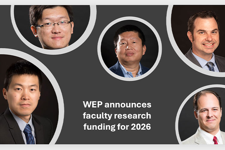WEP awards nearly $450,000 to six research projects, five from the college