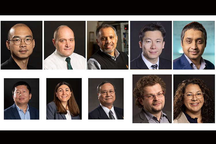 Ten individual head shots -eight men and two women