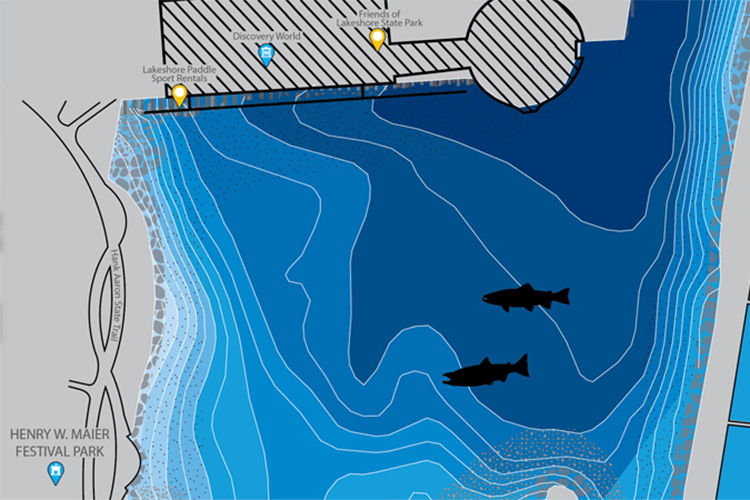 Crop of outer harbor map.