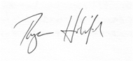 Ryan Holifield's signature