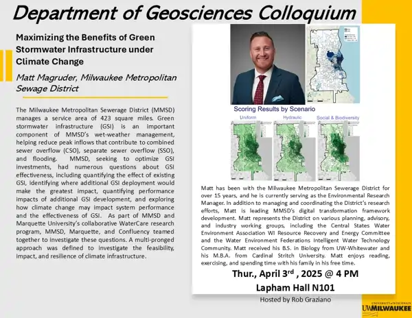 Matt Magruder Colloquia, Environmental Research Manager, MMSD