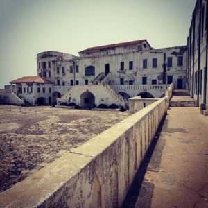 Cape Coast Castle is one of the main sites of the slave trade in West Africa. Cape Coast, Ghana.