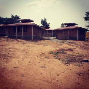 Examples of village school buildings near Accra