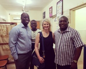 Unite for Sight—Dr. Edwin Mote-Kole and the staff at the Crystal Eye Clinic in Accra. In cooperation with Unite for Sight, the clinic provides a variety of services in Ghana, from eye health education to surgery