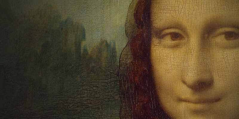 close up of Mona Lisa