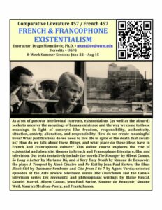 Comp Lit-French-457 flyer.