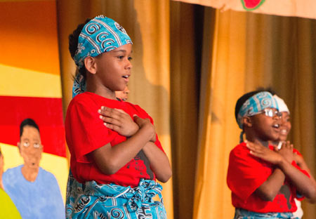 Children involved in the arts