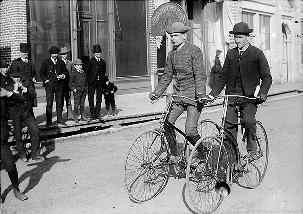 Cyclists and Pedestrians in 1890