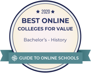 2020 Best Online Colleges for Value - Bachelor's History