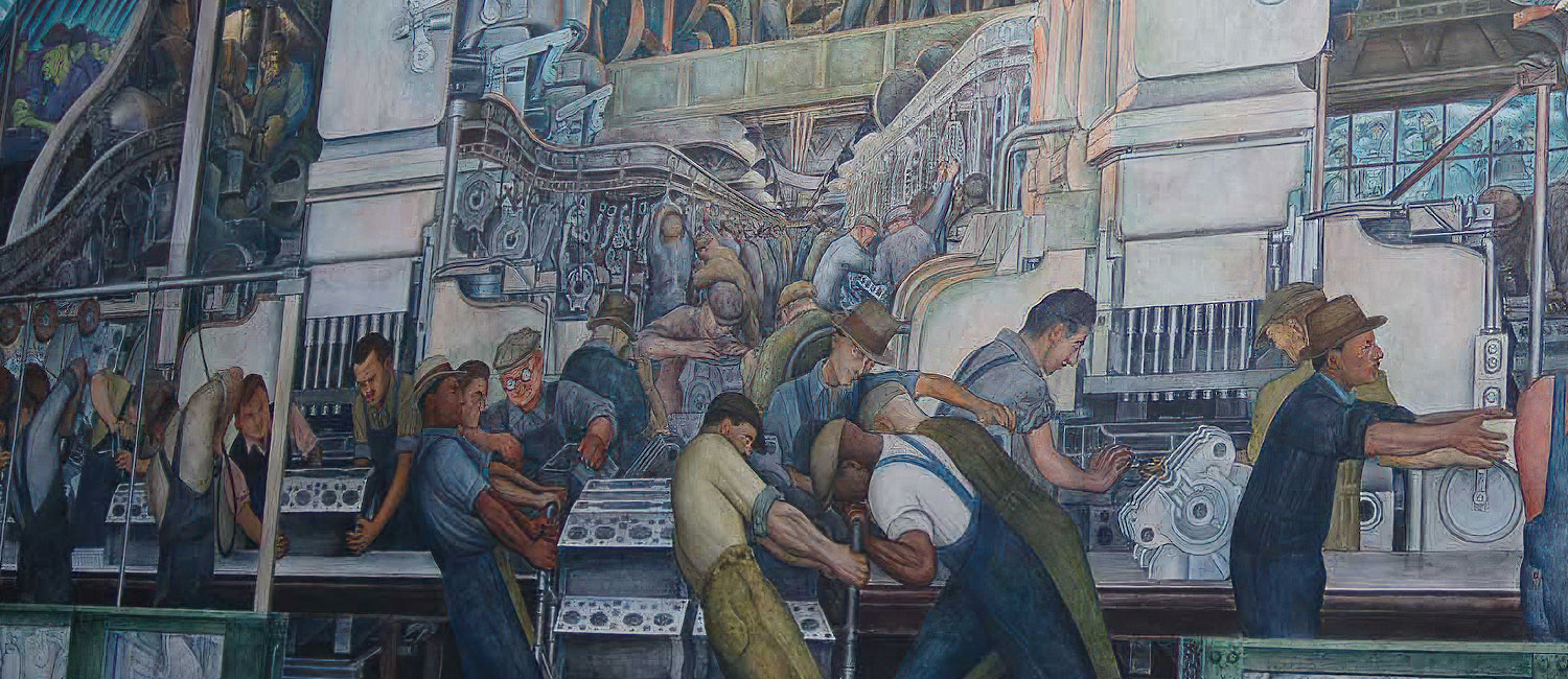 mural of laborers