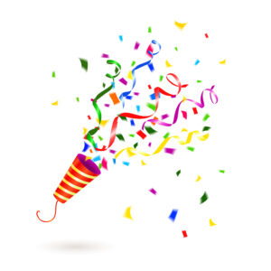 Party Popper with Confetti