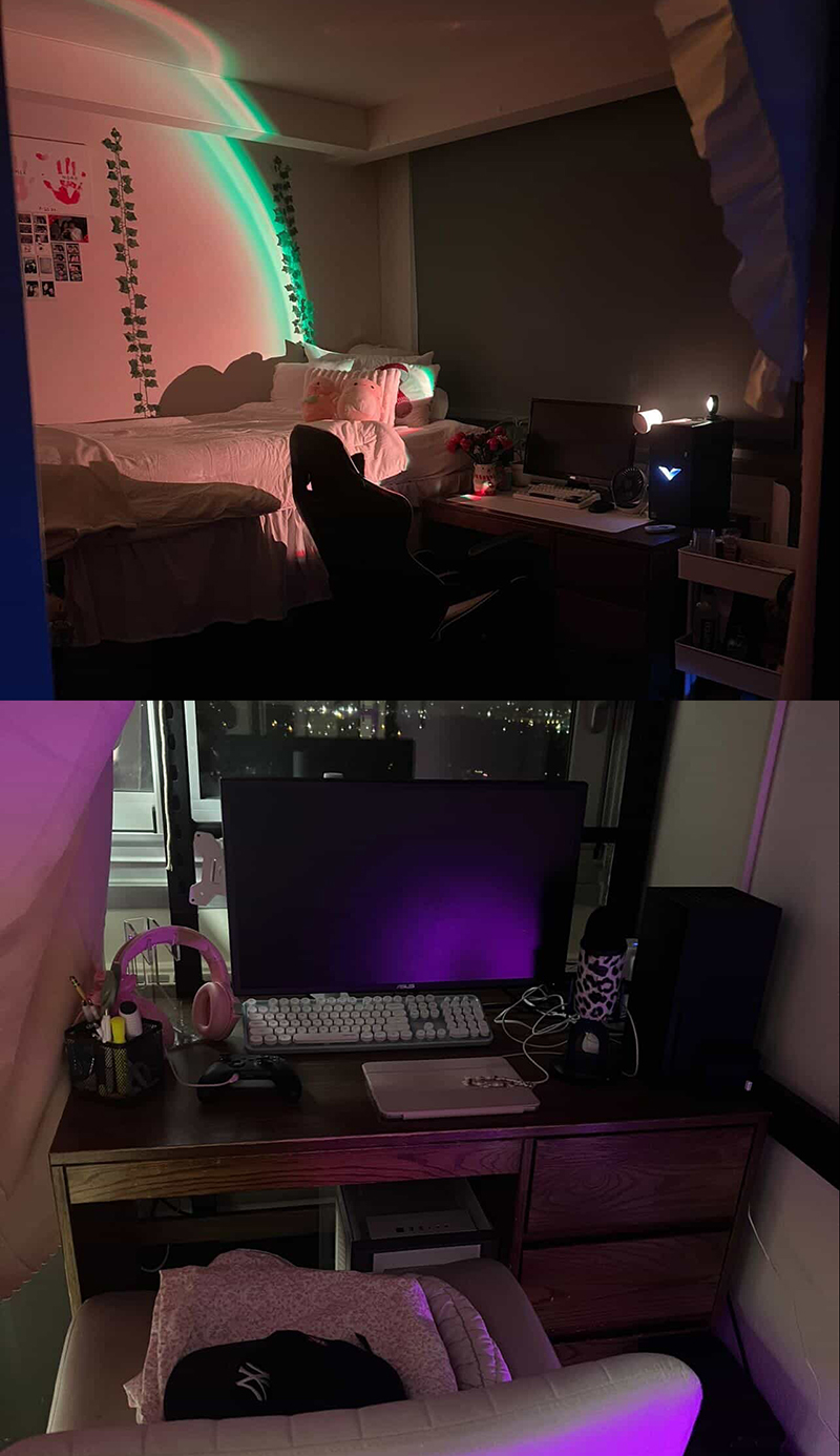 Double bedroom with cozy comfort under loft.