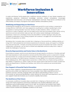 Workforce Inclusion and Innovation
