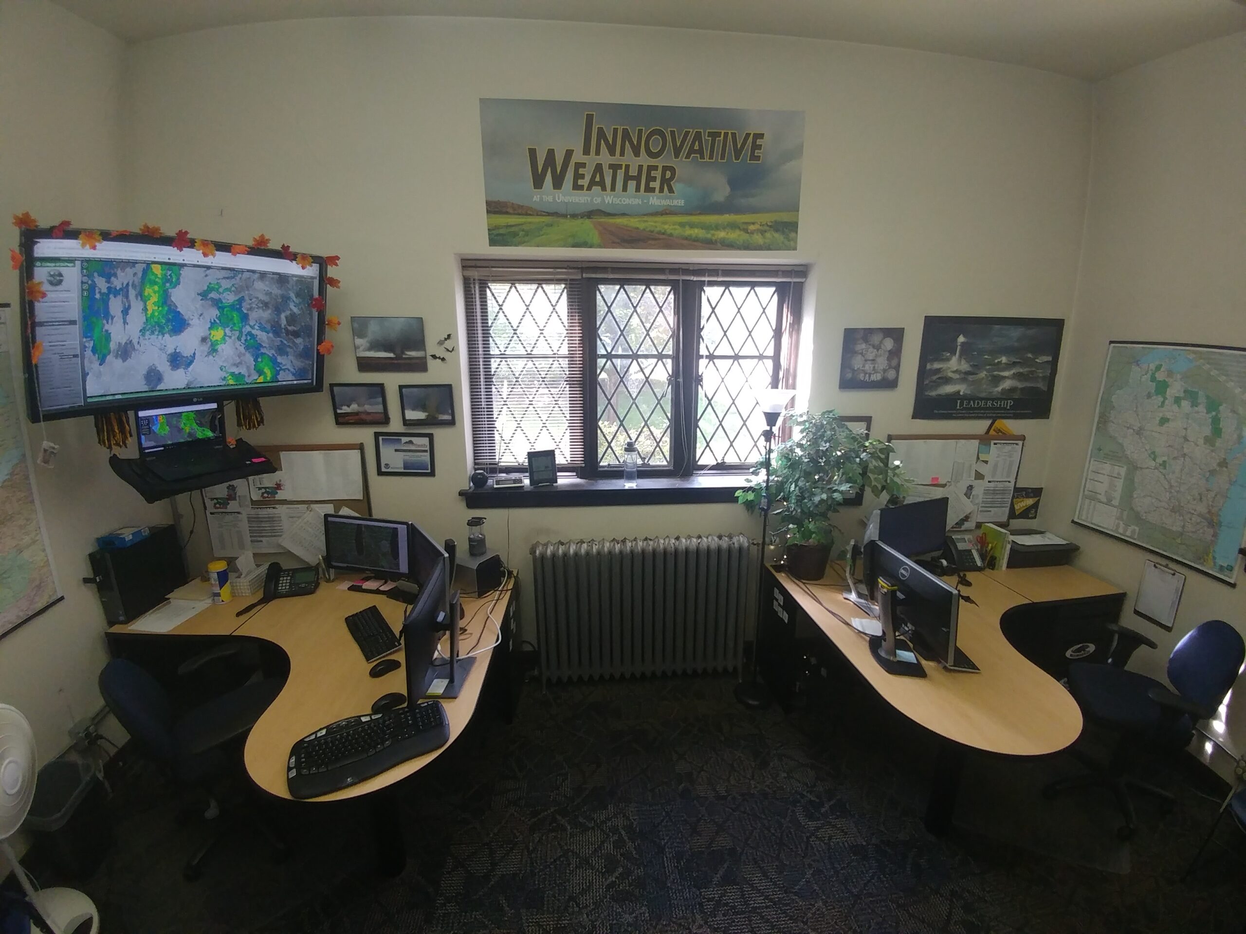 IW's previous office space in UWM's Alumni House, circa 2019