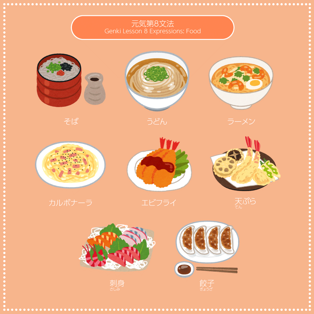 japanese food infographic