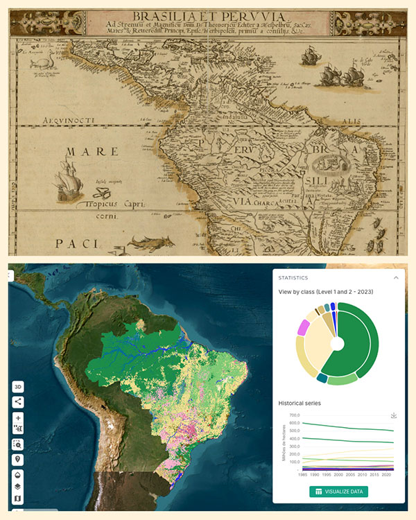 old map and more recent map; most for decoration