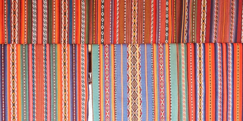 Peruvian colorful textile