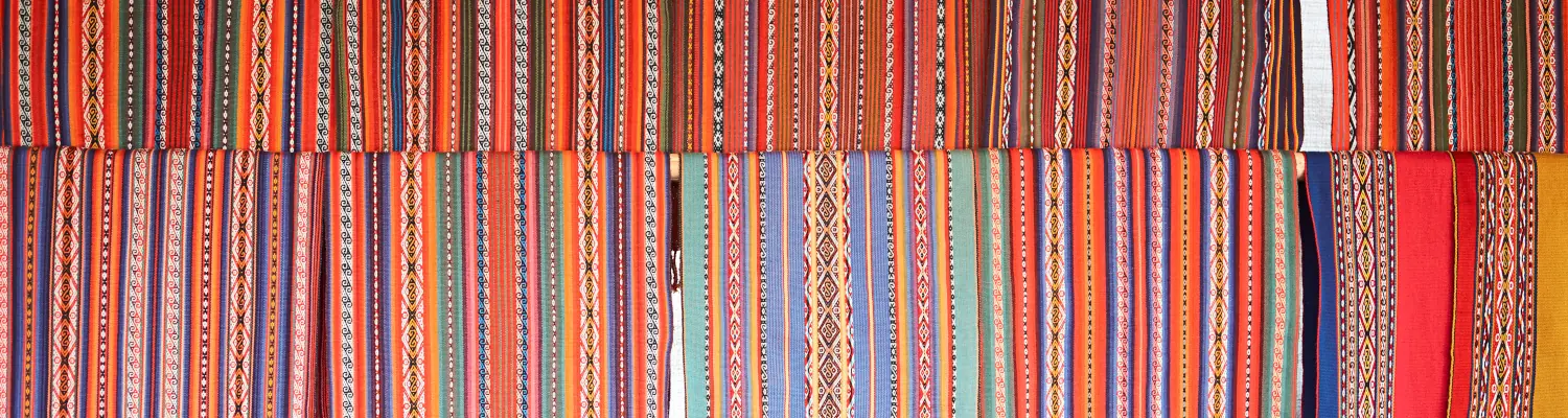 Peruvian colorful textile
