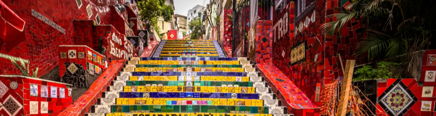 The Selaron Steps in the historic center of Rio de Janeiro, Brazil