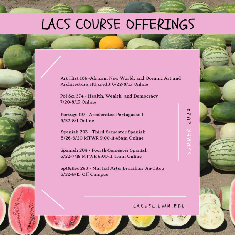 LACS Summer 2020 Courses