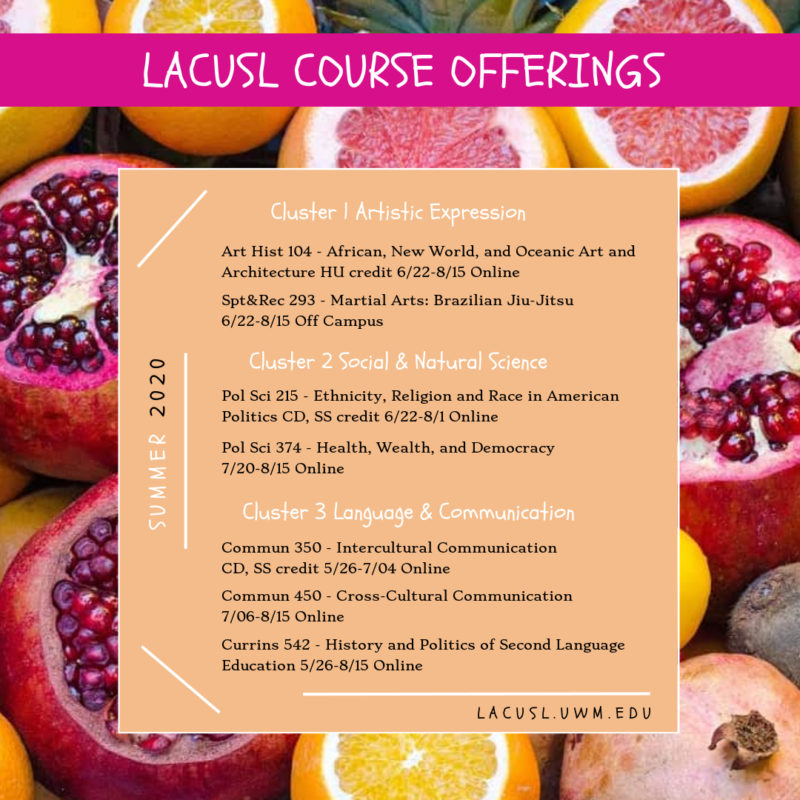 LACUSL Summer 2020 Courses