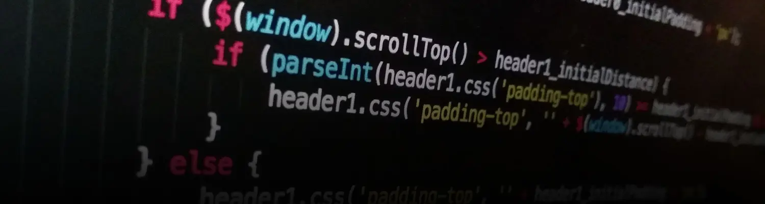 code on a monitor