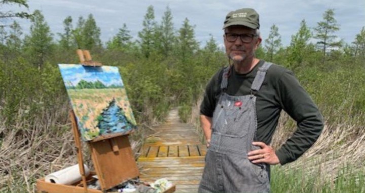 Painting en plein air: Artist alum uses his brush to benefit Field Station
