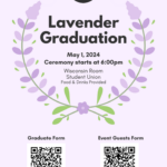 2024 Lavender Graduation flyer