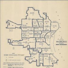 Detail of Milwaukee map