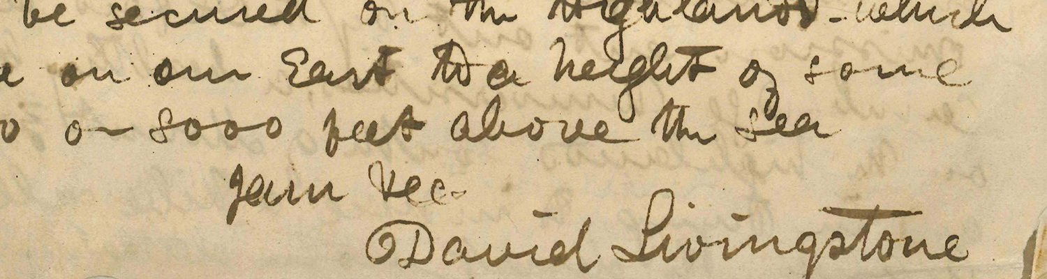 Detail of handwritten correspondence