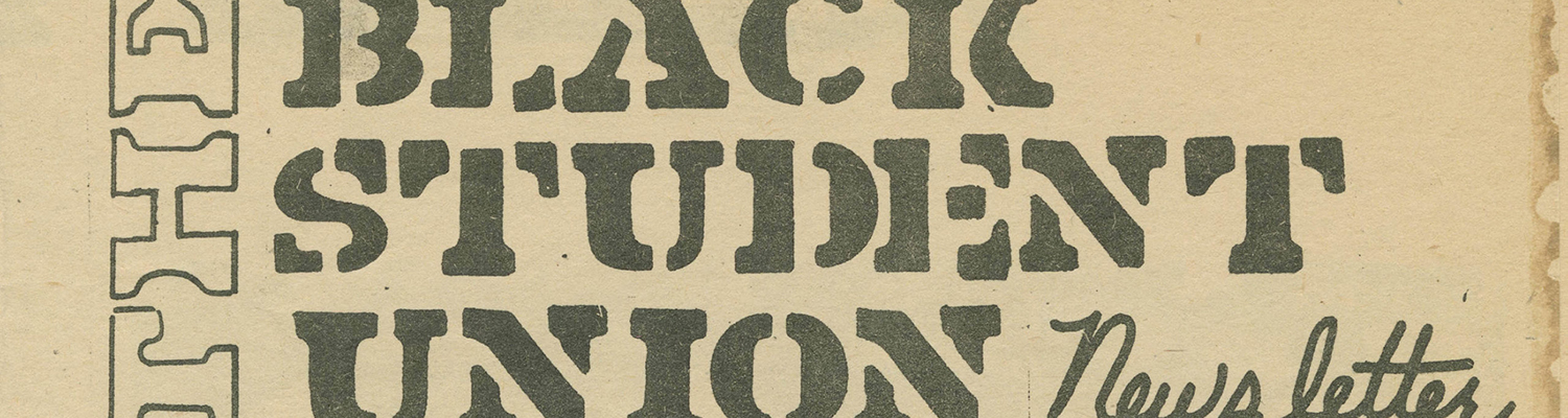 Detail from the Black Student Union Newspaper