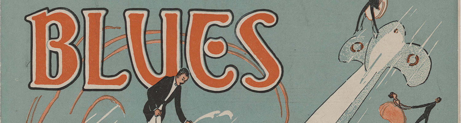 Detail from the front cover of a piece of sheet music