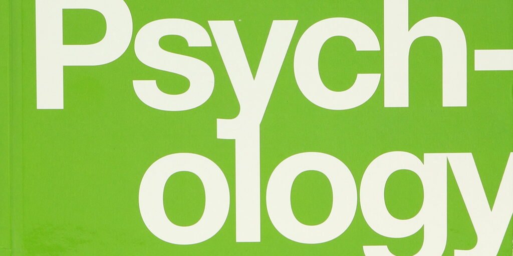 detail of cover of Psychology textbook