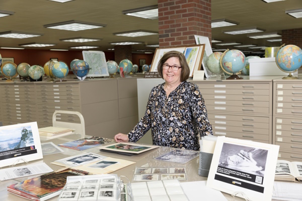 Photo of AGSL Visual Resources Librarian Susan Peschel. 
