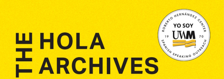 graphic with text: The HOLA Archives