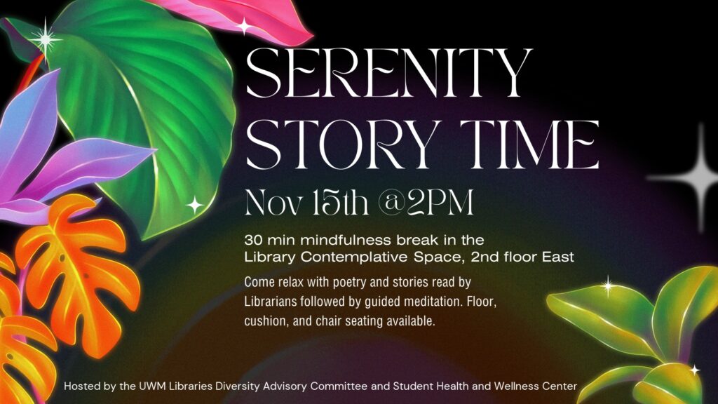 Graphic promoting Serenity Story Time