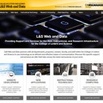 New LS Web and Data website screenshot