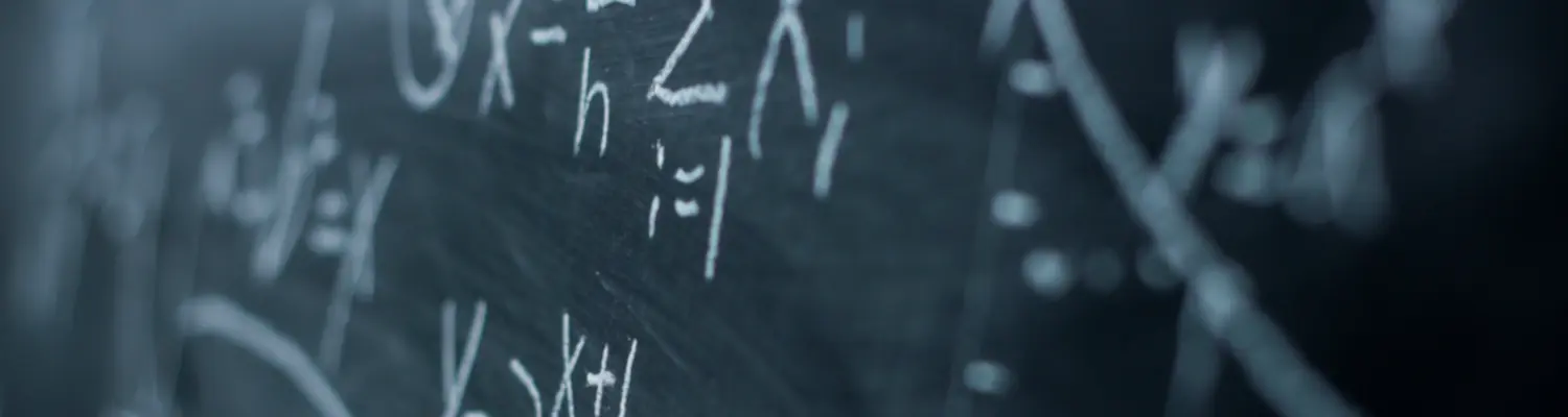 Math equations on class board