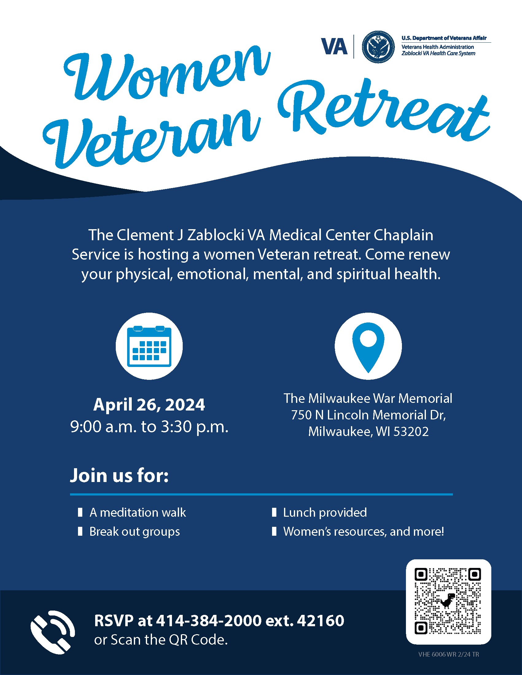 Details For Event 27986 – VA Women Veteran Retreat
