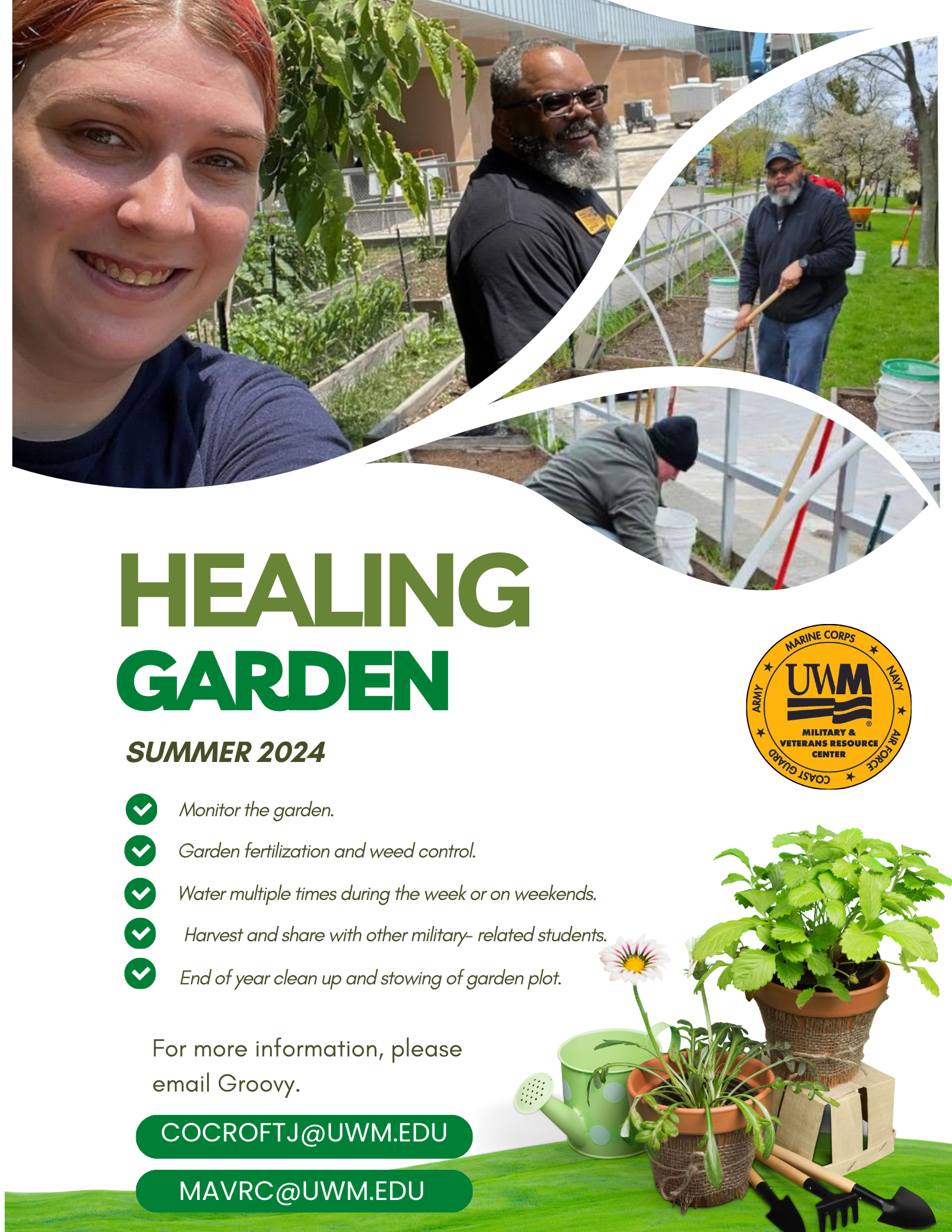 MAVRC Healing Garden Summer 2024