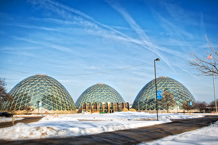 Mitchell Park Domes. (UWM Photo/Troye Fox)