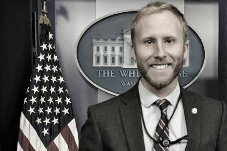 UWM graduate Craig Wiroll recently completed a semester-long internship at the White House. (Photo courtesy of Craig Wiroll)