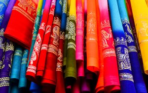 A photo of Indian cloth.