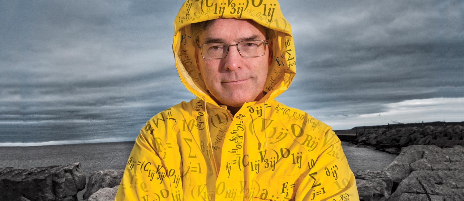 Paul Roebber in a rain jacket