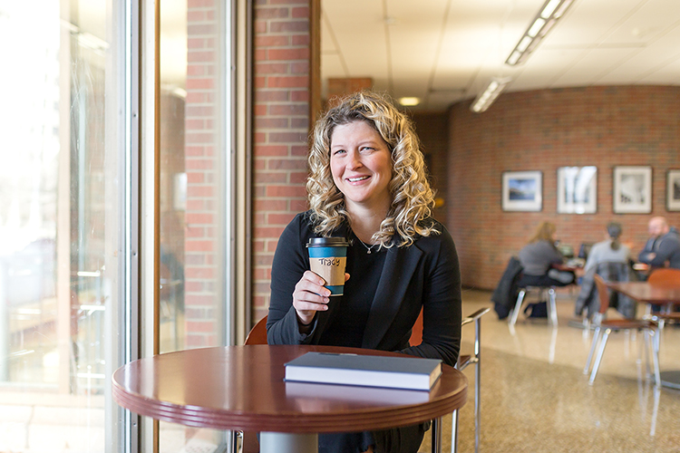 Tracy Rank-Christman, assistant professor of business at UWM, has conducted research on what happens when businesses try the personal approach with customers. (UWM Photo/Elora Hennesey)