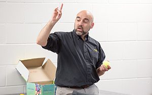 Michael Steele, UWM associate professor of education, leads the Milwaukee Master Teacher Partnership. (UWM Photo/Troye Fox)