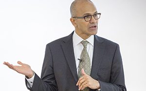 Microsoft CEO and UWM alumnus Satya Nadella